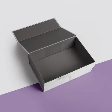 Hinged lid rigid box